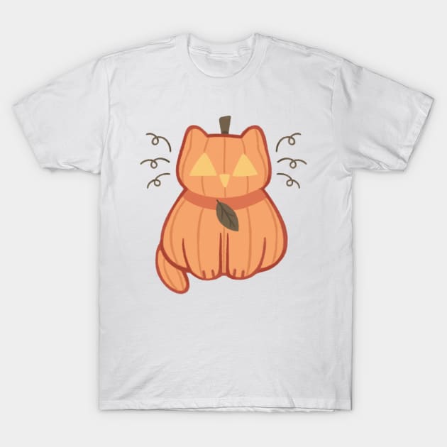 Pumpkin Cat T-Shirt by Niamh Smith Illustrations